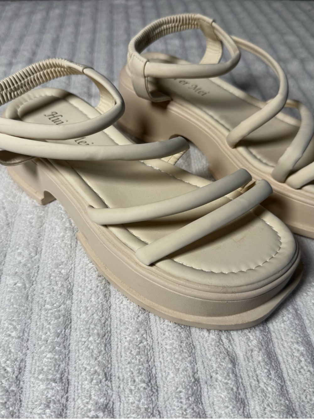 Platform Sandals – Cream/Nude | Size EU 36 | New